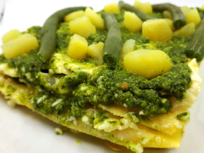deleat-lasagna-pesto-fagiolini-patate LASAGNE AL PESTO CON FAGIOLINI E PATATE